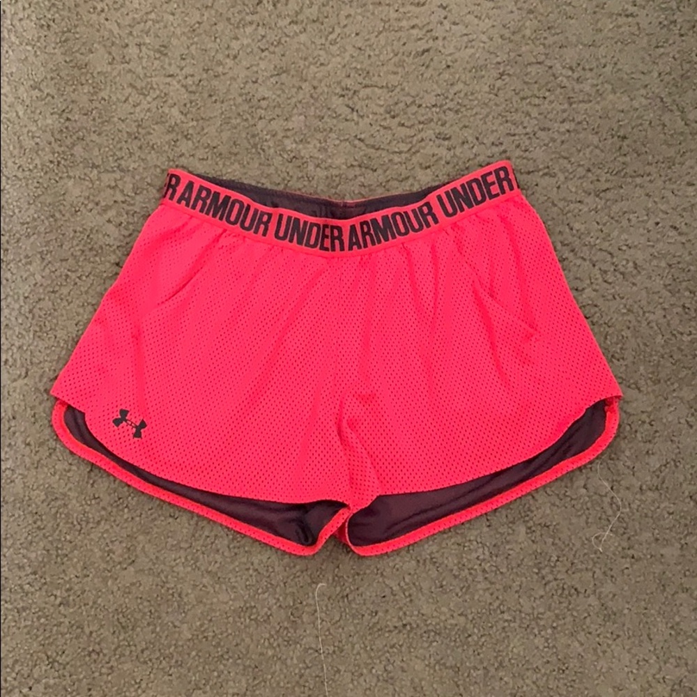 Under Armour pink shorts